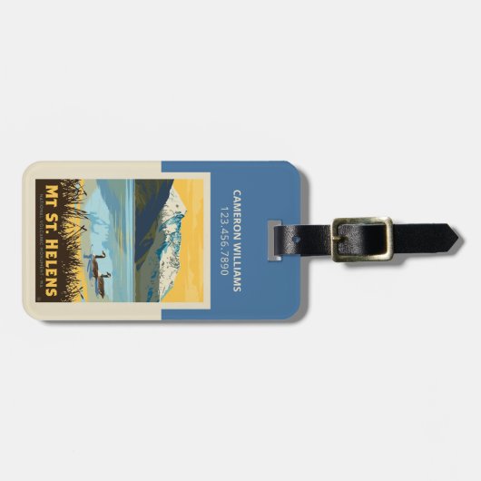 St. Helens | Washington Gepäckanhänger (Vorderseite horizontal)