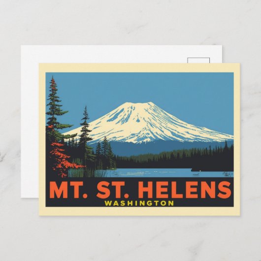St. Helens Washington Postkarte (Vorne/Hinten)