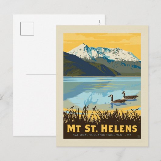 St. Helens | Washington Postkarte (Vorne/Hinten)