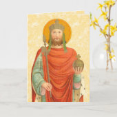 St Henry II, Kaiser (BBS 10) Leere 5"x7" Gruß Karte (Gelbe Blume)