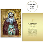 St. Herman of Alaska Gebet Card Platzkarte