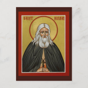 St. Herman of Alaska Gebetskarte Postkarte