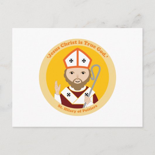 St. Hilary of Poitiers Postkarte (Vorderseite)