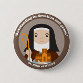 St. Hilda von Whitby Button (Vorderseite)