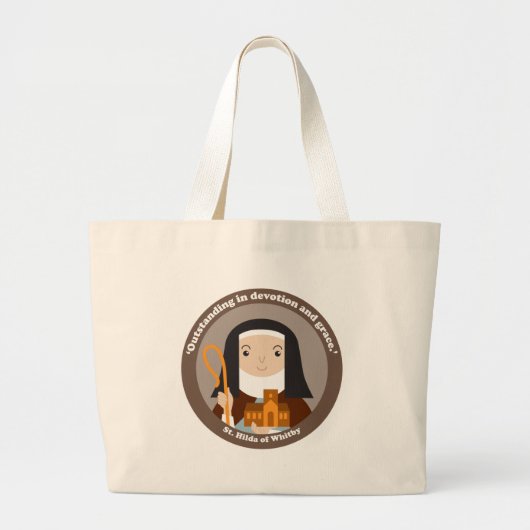 St. Hilda von Whitby Jumbo Stoffbeutel (Vorne)