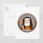 St. Hilda von Whitby Postkarte (Vorne/Hinten)