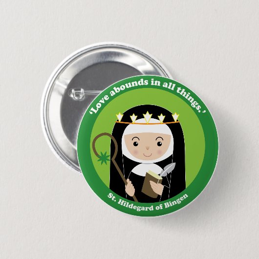 St. Hildegard Button (Vorne & Hinten)
