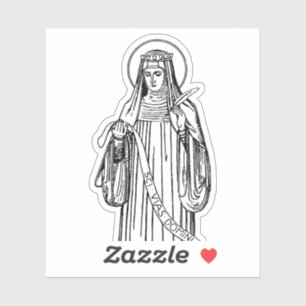 St. Hildegard of Bingen Doktor der Kirche Aufkleber