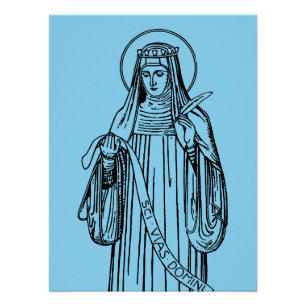 St. Hildegard of Bingen Doktor der Kirche Poster