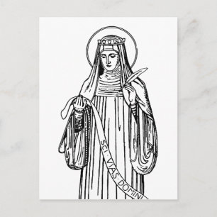 St. Hildegard of Bingen Doktor der Kirche Postkarte