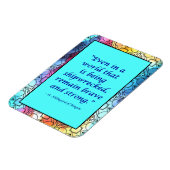 St. Hildegard of Bingen Quote Magnet (Linke Seite)