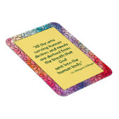St. Hildegard of Bingen Quote Magnet (Rechte Seite)