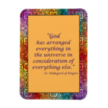 St. Hildegard of Bingen Quote Magnet