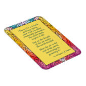 St. Hildegard of Bingen Quote Magnet (Rechte Seite)