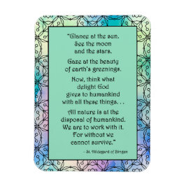 St. Hildegard of Bingen Quote Magnet