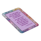 St. Hildegard of Bingen Quote Magnet (Rechte Seite)