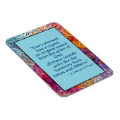 St. Hildegard of Bingen Quote Magnet (Rechte Seite)