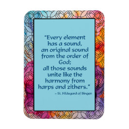 St. Hildegard of Bingen Quote Magnet