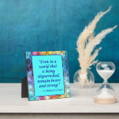 St Hildegard of Bingen Quote Plaque w/Easel Fotoplatte (InSitu)