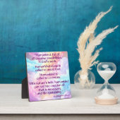 St Hildegard of Bingen Quote Plaque w/Easel Fotoplatte (InSitu)