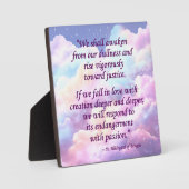 St Hildegard of Bingen Quote Plaque w/Easel Fotoplatte (Vorderseite)
