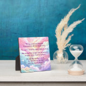 St Hildegard of Bingen Quote Plaque w/Easel Fotoplatte (InSitu)