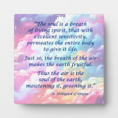 St Hildegard of Bingen Quote Plaque w/Easel Fotoplatte (Vorderseite)