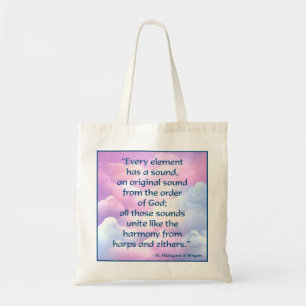 St. Hildegard of Bingen Quote Tote Bag Tragetasche