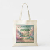 St. Hildegard of Bingen Quote Tote Bag Tragetasche (Rückseite)