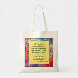 St. Hildegard of Bingen Quote Tote Bag Tragetasche