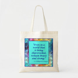 St Hildegard of Bingen Quote Tote Bag Tragetasche