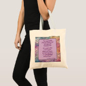 St. Hildegard of Bingen Quote Tote Bag Tragetasche (Vorderseite (Produkt))