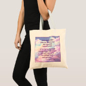 St. Hildegard of Bingen Quote Tote Bag Tragetasche (Vorderseite (Produkt))