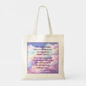 St. Hildegard of Bingen Quote Tote Bag Tragetasche (Rückseite)