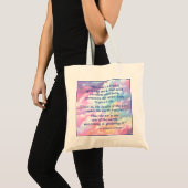 St. Hildegard of Bingen Quote Tote Bag Tragetasche (Vorderseite (Produkt))