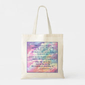 St. Hildegard of Bingen Quote Tote Bag Tragetasche (Rückseite)