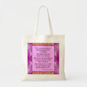 St. Hildegard of Bingen Quote Tote Bag Tragetasche (Vorne)