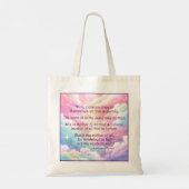 St. Hildegard of Bingen Quote Tote Bag Tragetasche (Rückseite)