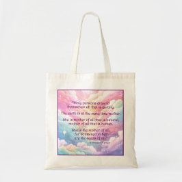 St. Hildegard of Bingen Quote Tote Bag Tragetasche