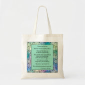 St. Hildegard of Bingen Quote Tote Bag Tragetasche (Vorne)