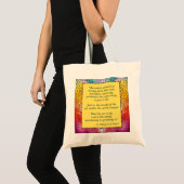 St. Hildegard of Bingen Quote Tote Bag Tragetasche (Vorderseite (Produkt))