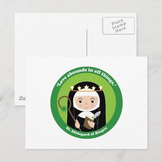 St. Hildegard Postkarte (Vorne/Hinten)