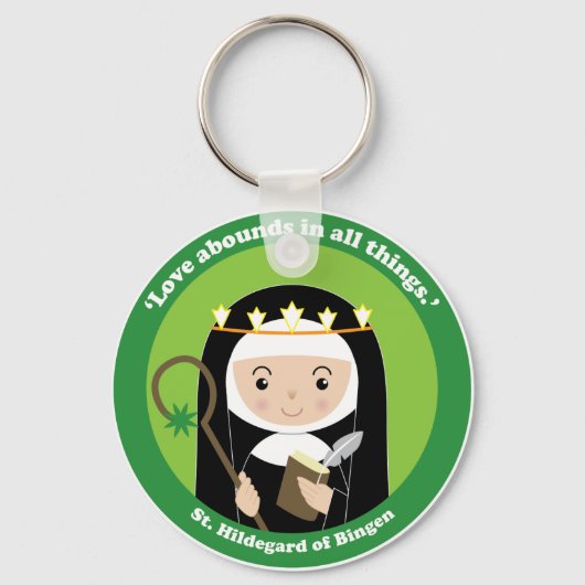 St. Hildegard Schlüsselanhänger (Vorderseite)