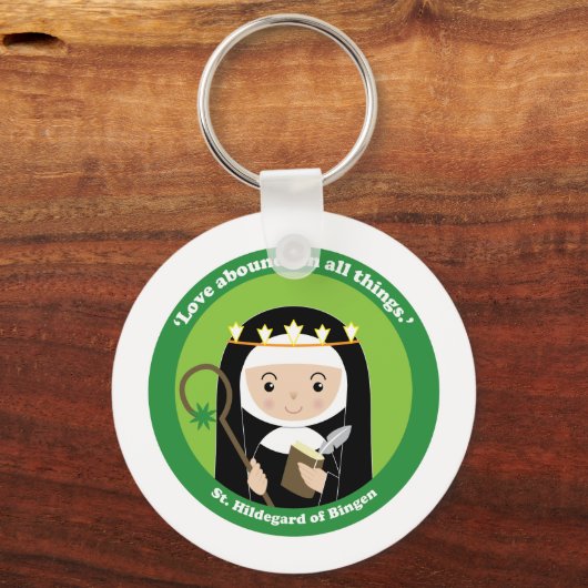 St. Hildegard Schlüsselanhänger (Vorderseite)