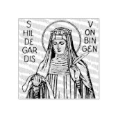 St. Hildegard von Bingen Benediktinerkatzen Gummistempel (Prägung)