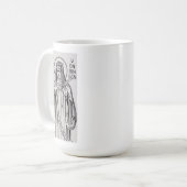 St. Hildegard von Bingen Benediktinerkatzen Kaffeetasse (Vorderseite Links)
