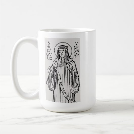 St. Hildegard von Bingen Benediktinerkatzen Kaffeetasse (Links)