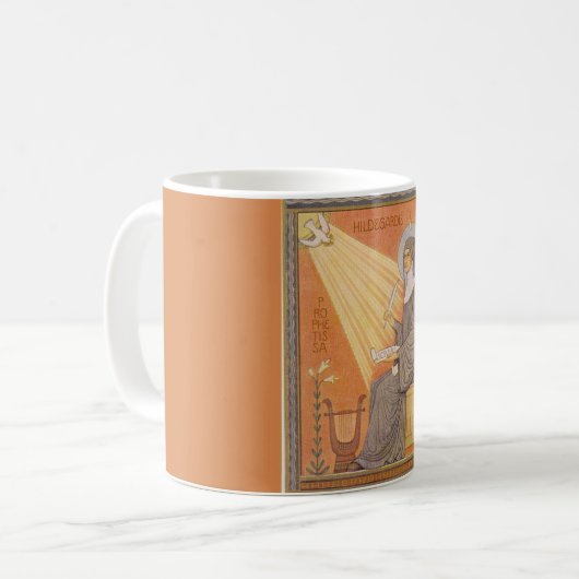 St. Hildegard von Bingen Kaffeetasse (Vorderseite Links)