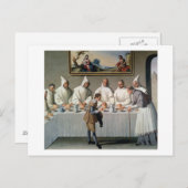 St. Hugh of Cluny (1024-1109) im Refektorium von Postkarte (Vorne/Hinten)