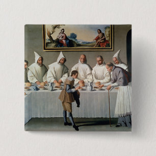 St. Hugh von Cluny (1024-1109) im Refektorium von Button